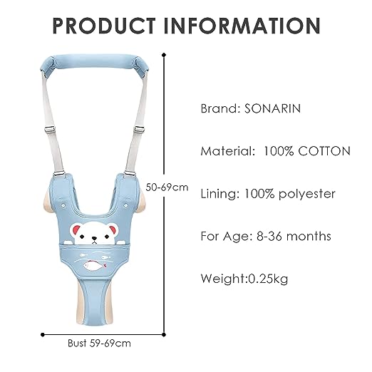 Baby Walking Belt,Toddler Safety Harness,Walking Assistant for Babies,Secure Baby Walker,Infant Walking Support Strap