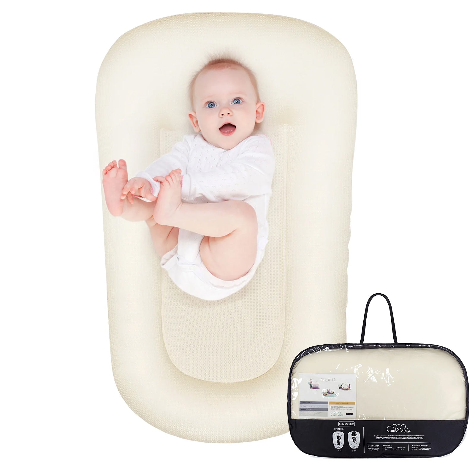 Infant Lounger Snuggle Nest Pillow,Safe Baby Sleep Solution,Cozy Baby Lounger,Nurturing Sleep Space,Comfortable Infant Pillow