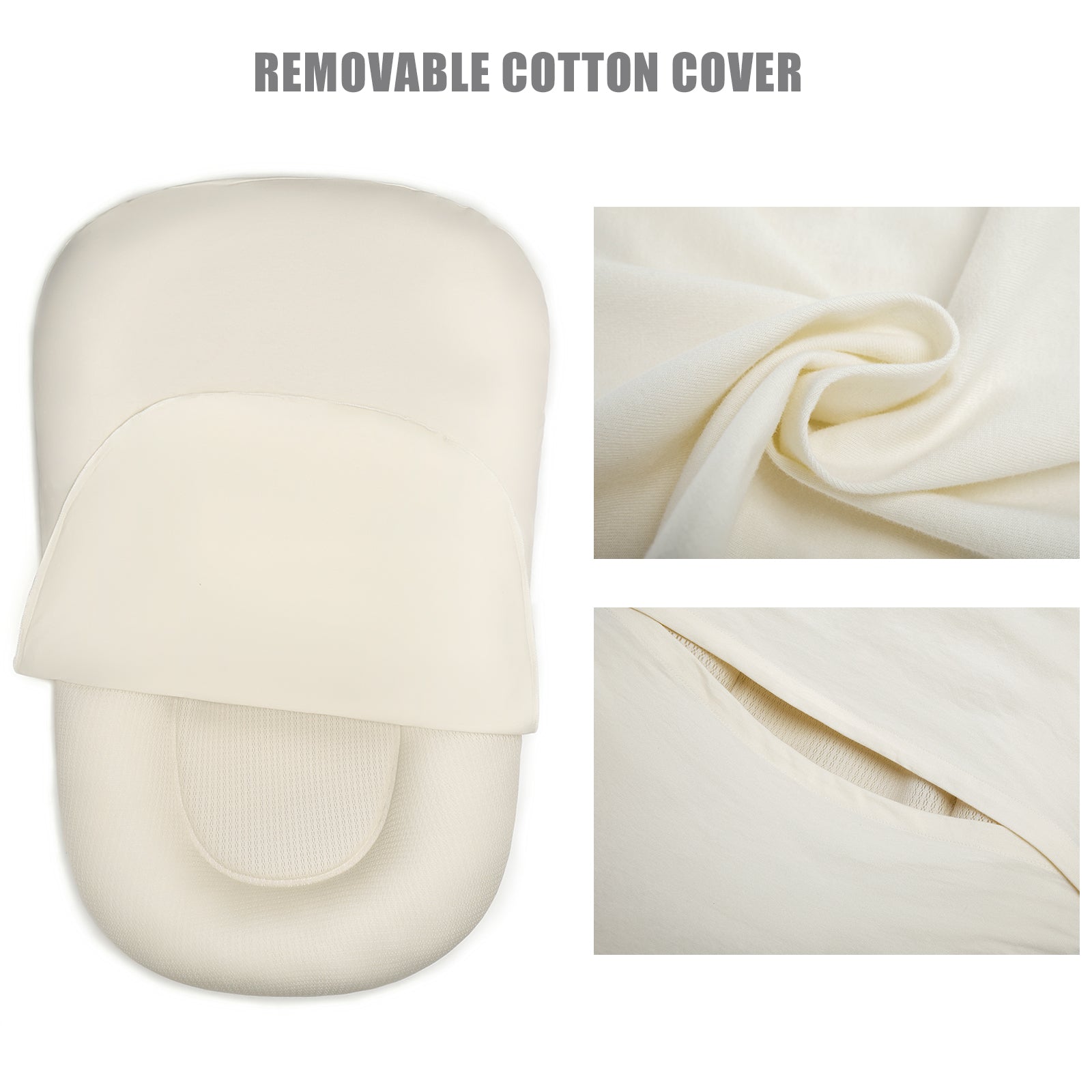 Infant Lounger Snuggle Nest Pillow,Safe Baby Sleep Solution,Cozy Baby Lounger,Nurturing Sleep Space,Comfortable Infant Pillow