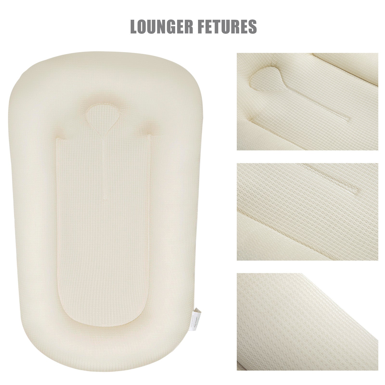 Infant Lounger Snuggle Nest Pillow,Safe Baby Sleep Solution,Cozy Baby Lounger,Nurturing Sleep Space,Comfortable Infant Pillow