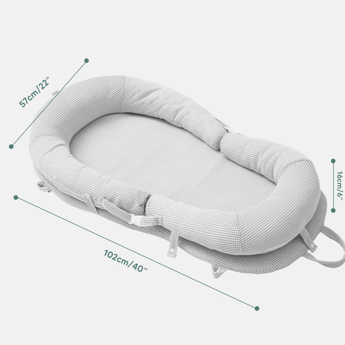 Portable Baby Lounger,Travel-Friendly Infant Sleeper,Cozy and Comfortable Nest Bed,Multi-Function Baby Resting Pod,Foldable Baby Sleep Solution