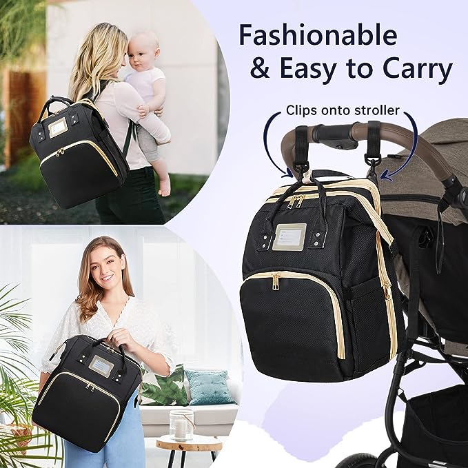 Diaper Bag Essentials,Stylish Baby Diaper Tote,Multi-Compartment Diaper Backpack,Travel-Ready Changing Bag,Durable Diaper Organizer