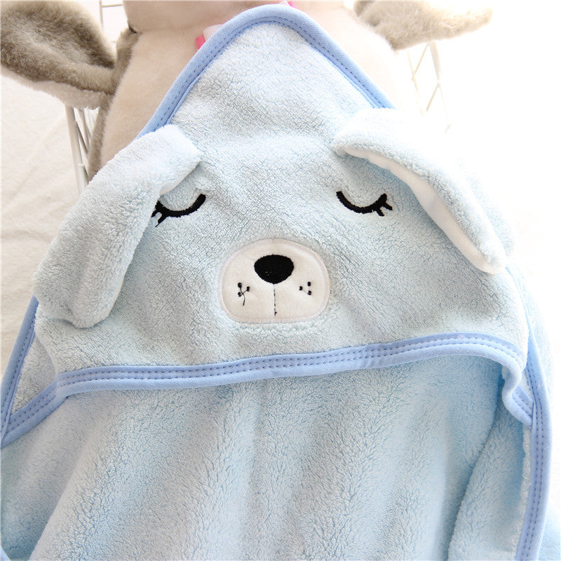 Hooded Swaddling Towel,Baby Hooded Bath Wrap,Infant Swaddle and Dry Towel,Hooded Newborn Bath Blanket,Soft and Absorbent Baby Towel