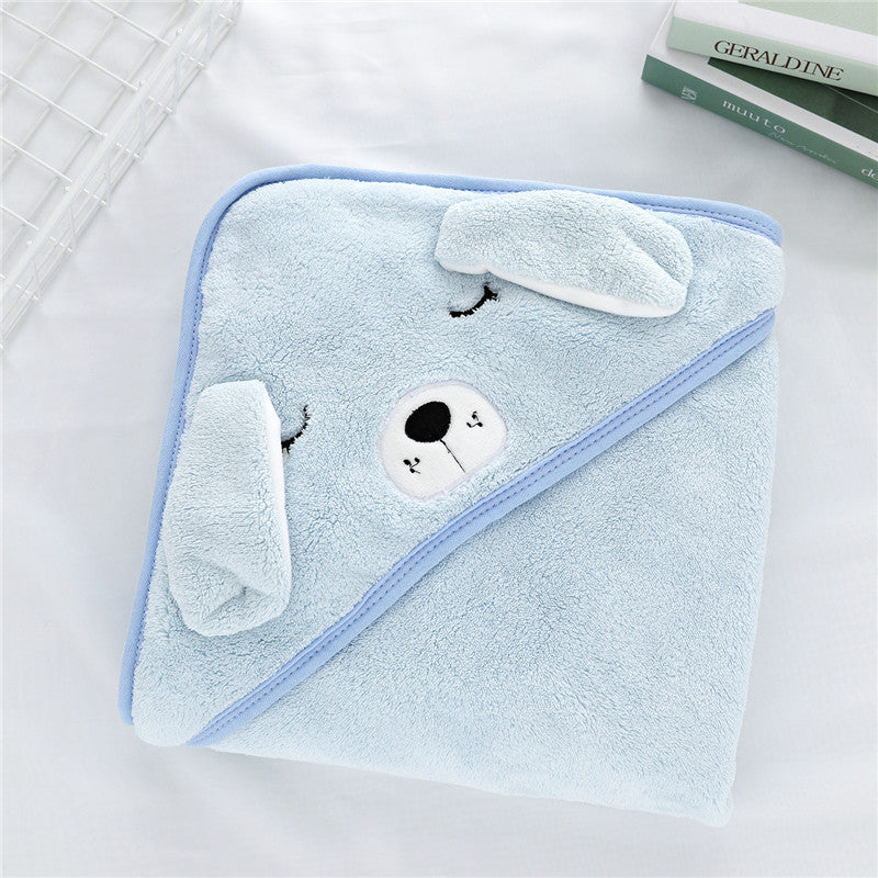 Hooded Swaddling Towel,Baby Hooded Bath Wrap,Infant Swaddle and Dry Towel,Hooded Newborn Bath Blanket,Soft and Absorbent Baby Towel