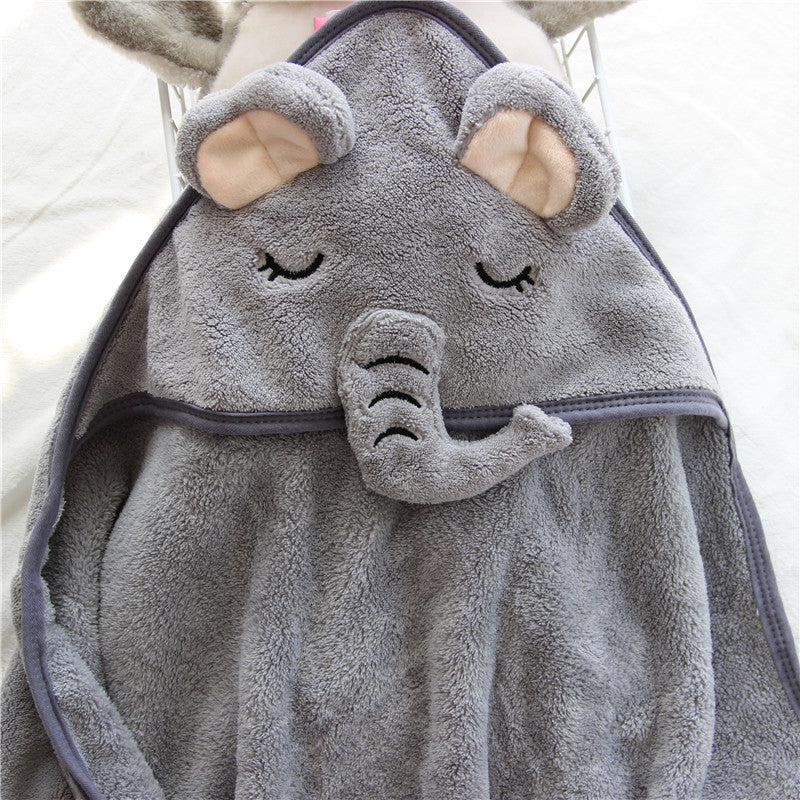 Hooded Swaddling Towel,Baby Hooded Bath Wrap,Infant Swaddle and Dry Towel,Hooded Newborn Bath Blanket,Soft and Absorbent Baby Towel