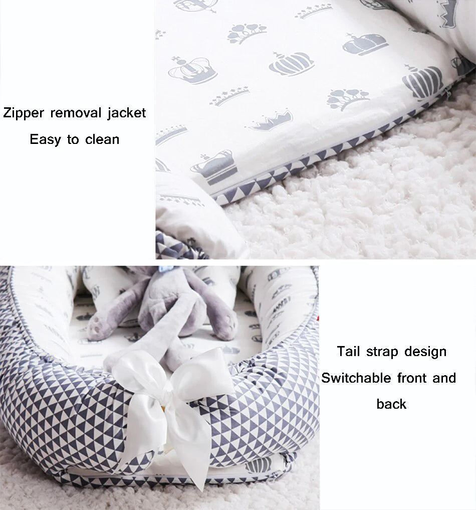 Nest Bed Baby,Safe Baby Sleep,Comfortable Baby Bed,Nurturing Sleep Environment,Secure Infant Nest