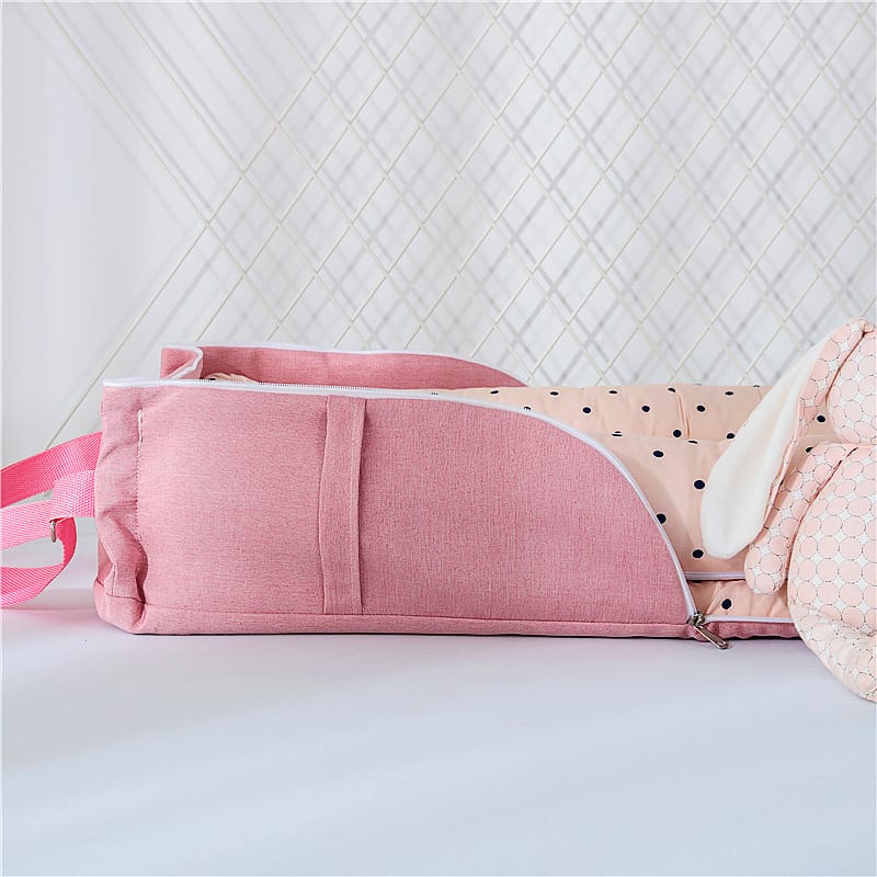 Cotton Portable Folding Crib,Convenient Baby Bed,Comfortable Travel Crib,Lightweight Baby Crib,Versatile Folding Crib