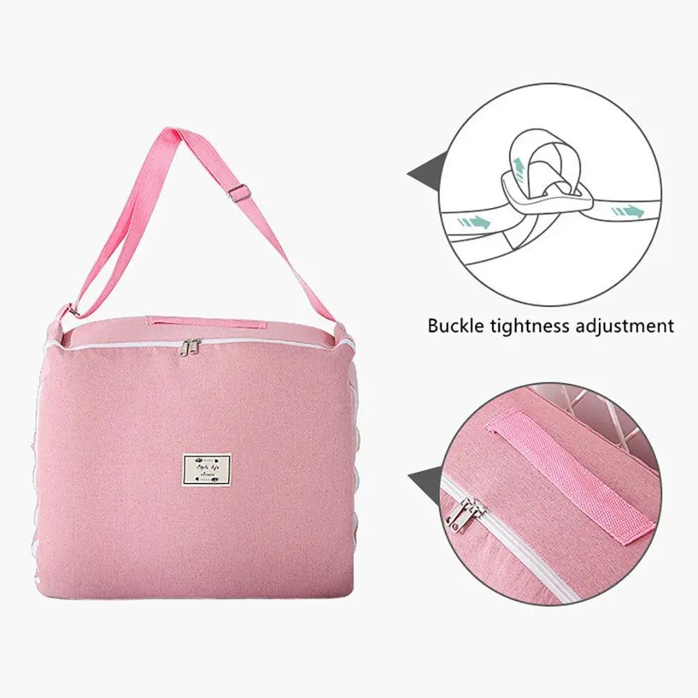 Cotton Portable Folding Crib,Convenient Baby Bed,Comfortable Travel Crib,Lightweight Baby Crib,Versatile Folding Crib