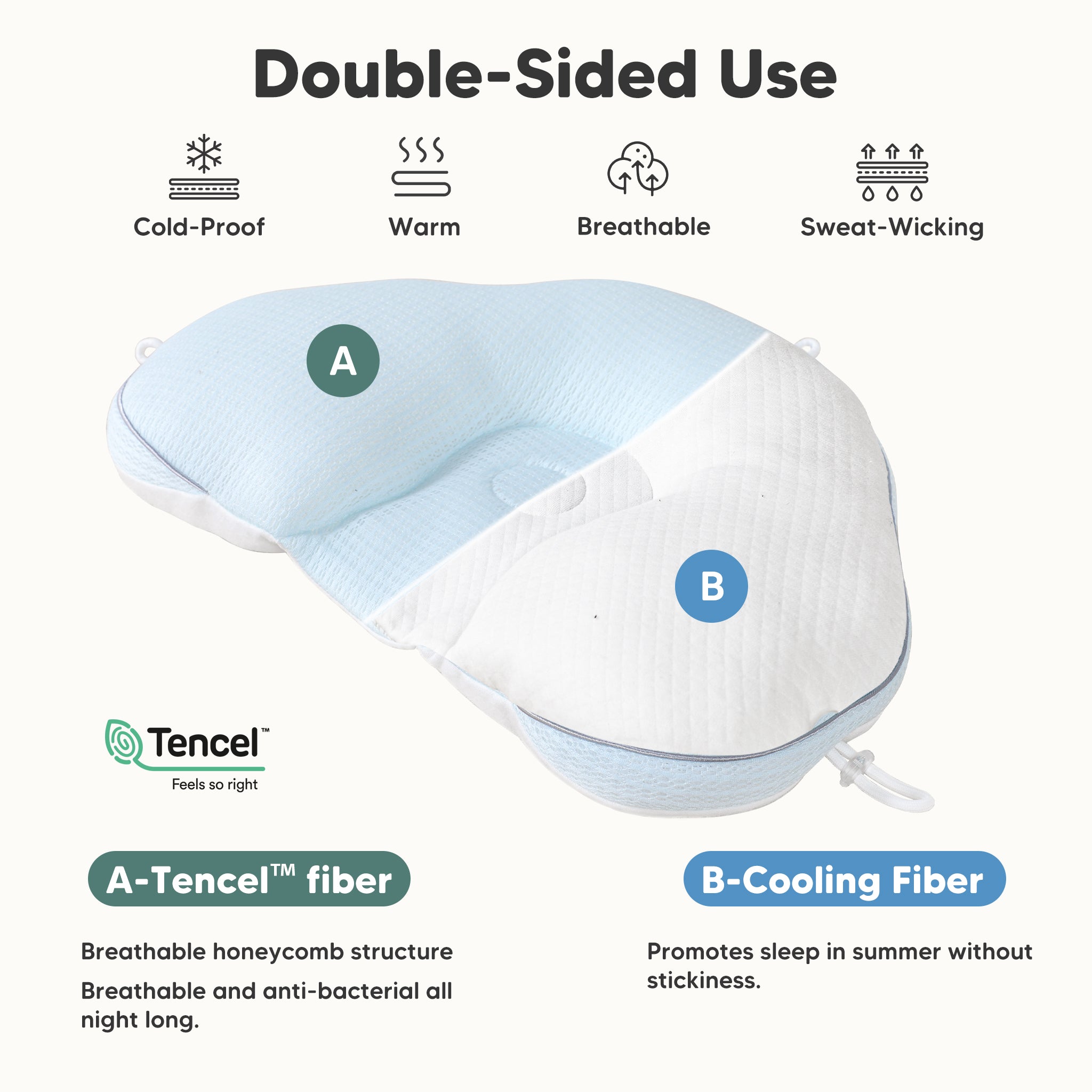 Adjustable Baby Head Pillow,Baby Pillow with Customizable Head Support,Pillow to Prevent Flat Head Syndrome,Baby Head Positioning Pillow