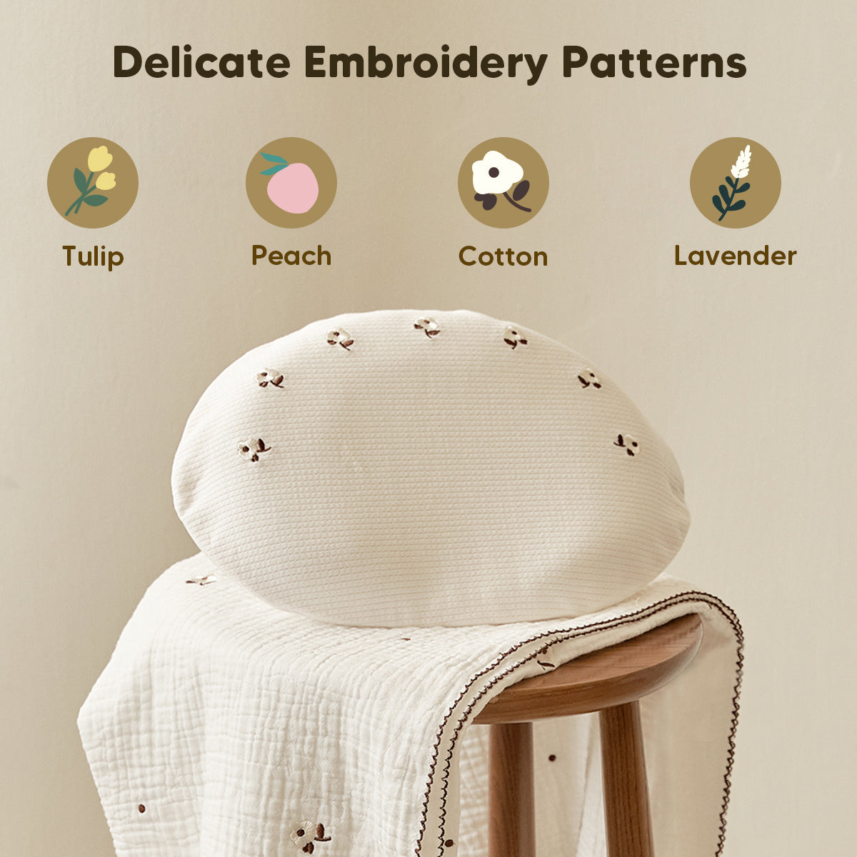 Baby Breathable Cotton Pillowcase(4 Patterns)