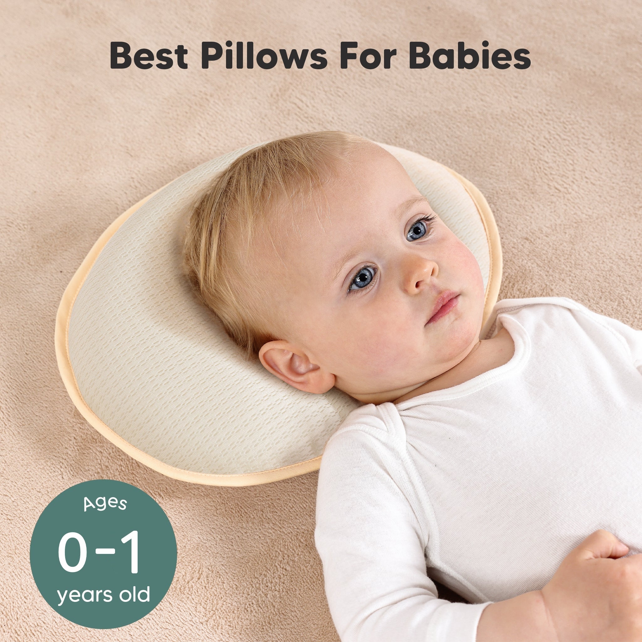 Reine Lüft Infant Pillow,Corrective Neck Pillow for Infants,Best Pillow for Babies with Neck Pain,Ergonomic Pillow for Baby Neck Pain