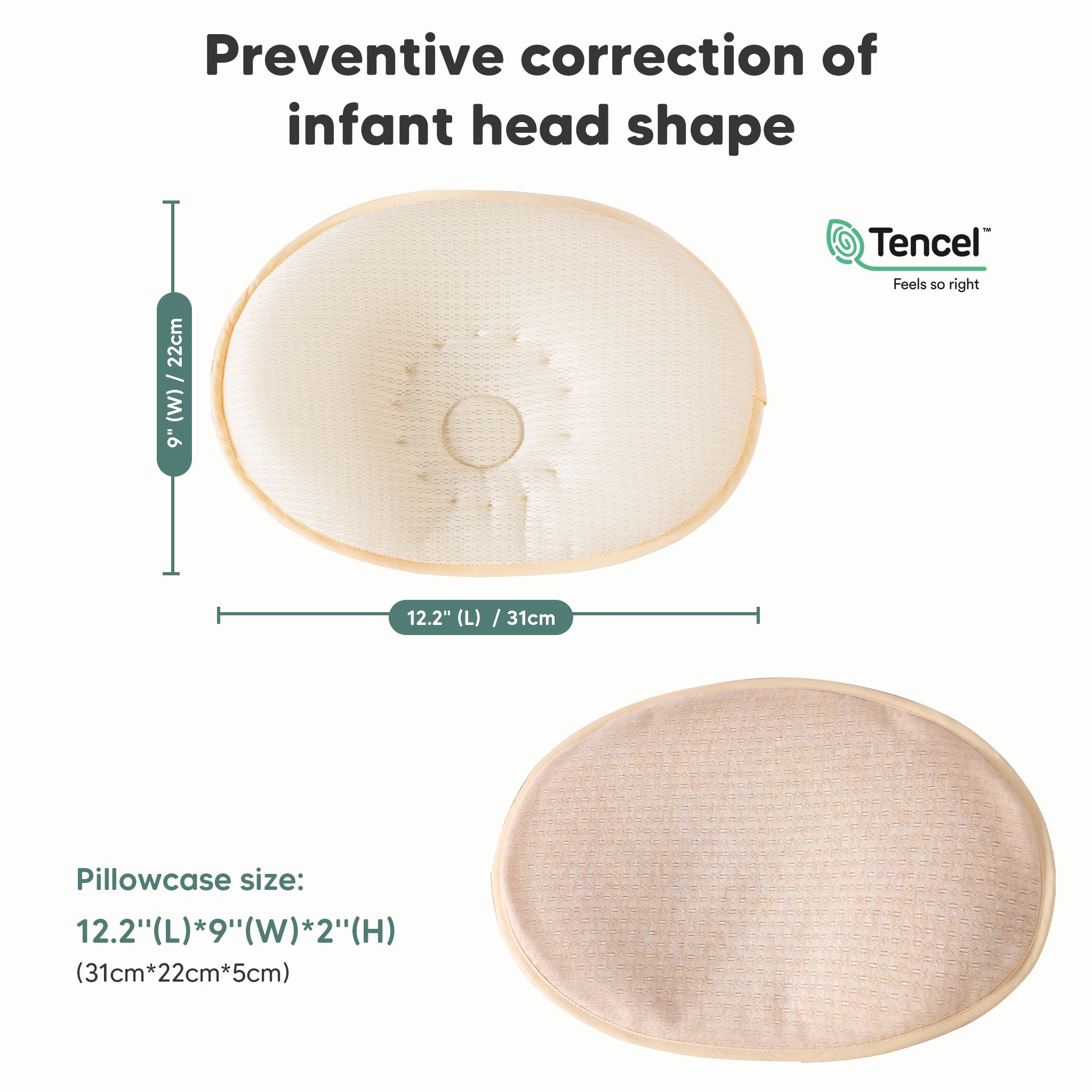 Reine Lüft Infant Pillow,Corrective Neck Pillow for Infants,Best Pillow for Babies with Neck Pain,Ergonomic Pillow for Baby Neck Pain