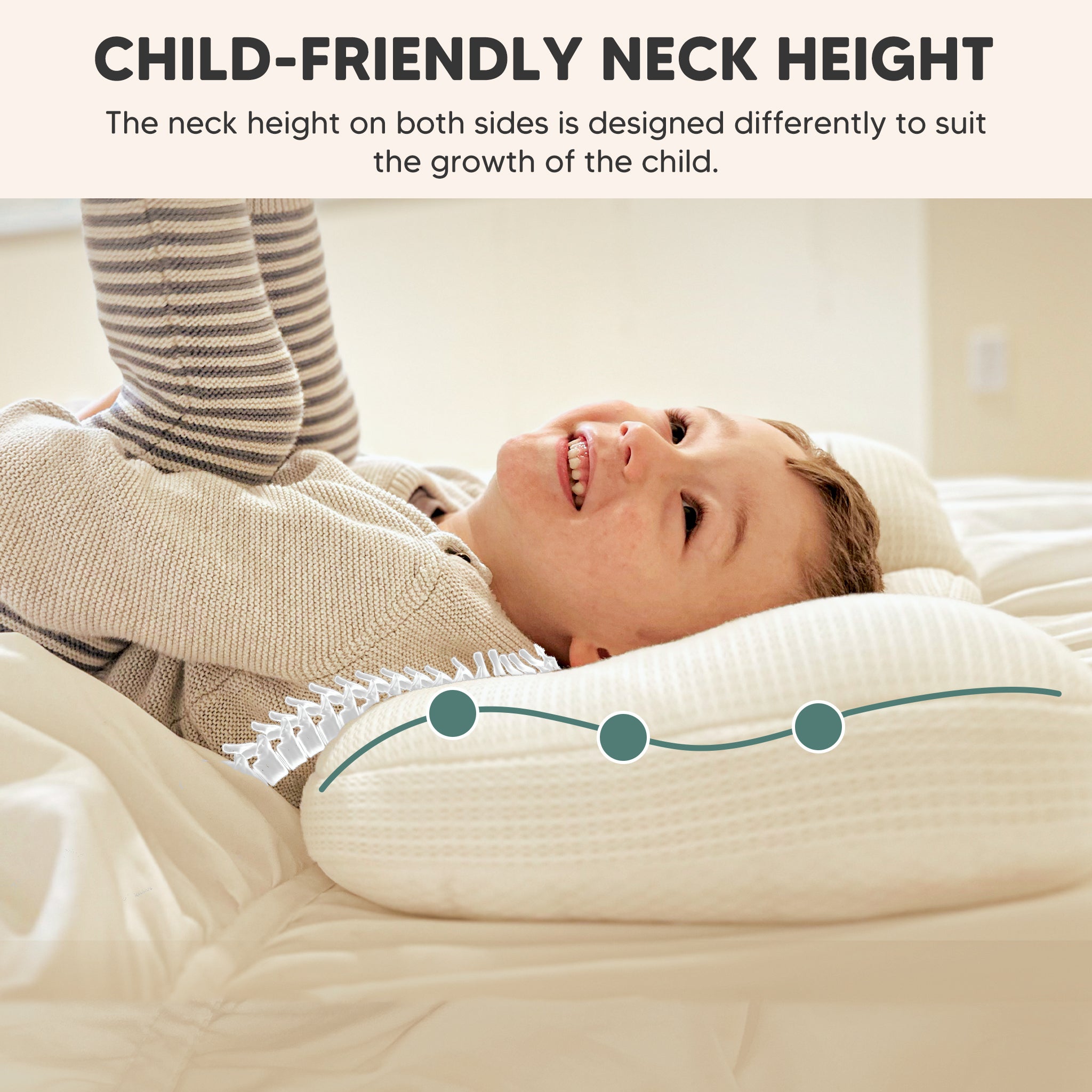 Coalahola Toddler Pillow,Safe and Non-Toxic Toddler Pillow,Toddler Pillow with Washable Cover,Gentle Toddler Pillow for Sensitive Skin,Toddler Pillow to Prevent Neck Strain