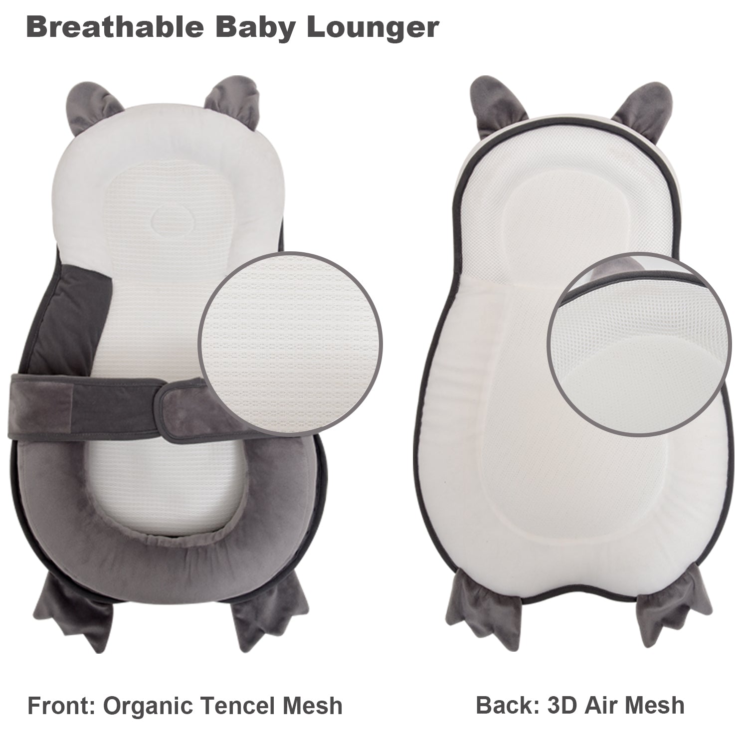 Portable Baby Nesting Bed,Bear-themed Baby Lounger,Cozy Infant Sleep Solution,Travel-Friendly Baby Bed,Safe and Comfortable Nesting Bed