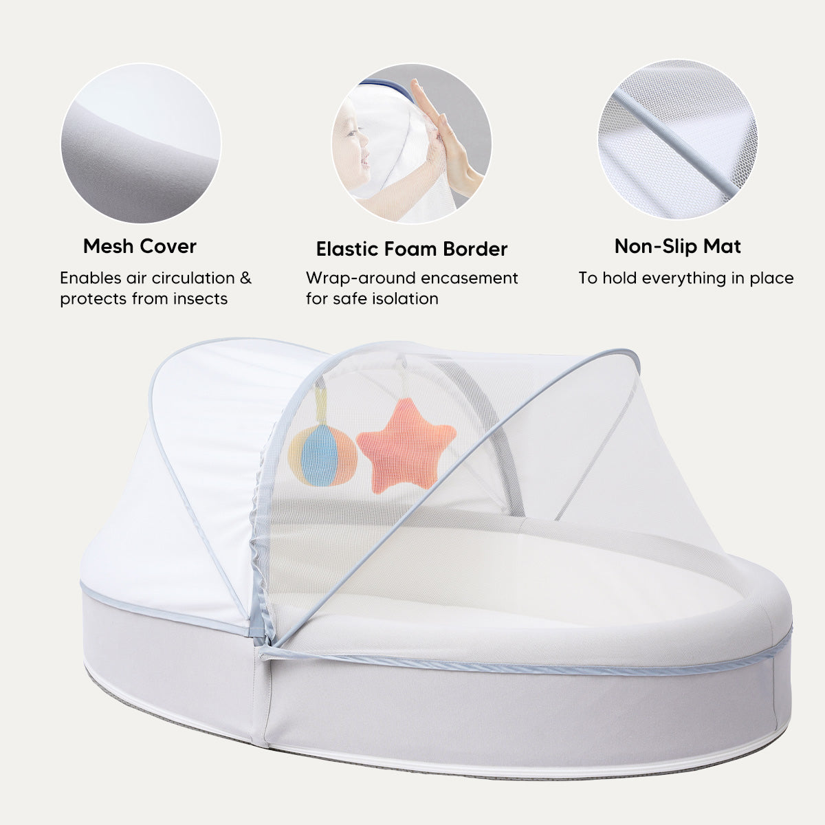 Travel baby soft nest bed, Portable baby nest bed, Baby travel bed, Soft baby nest, Portable infant sleeper