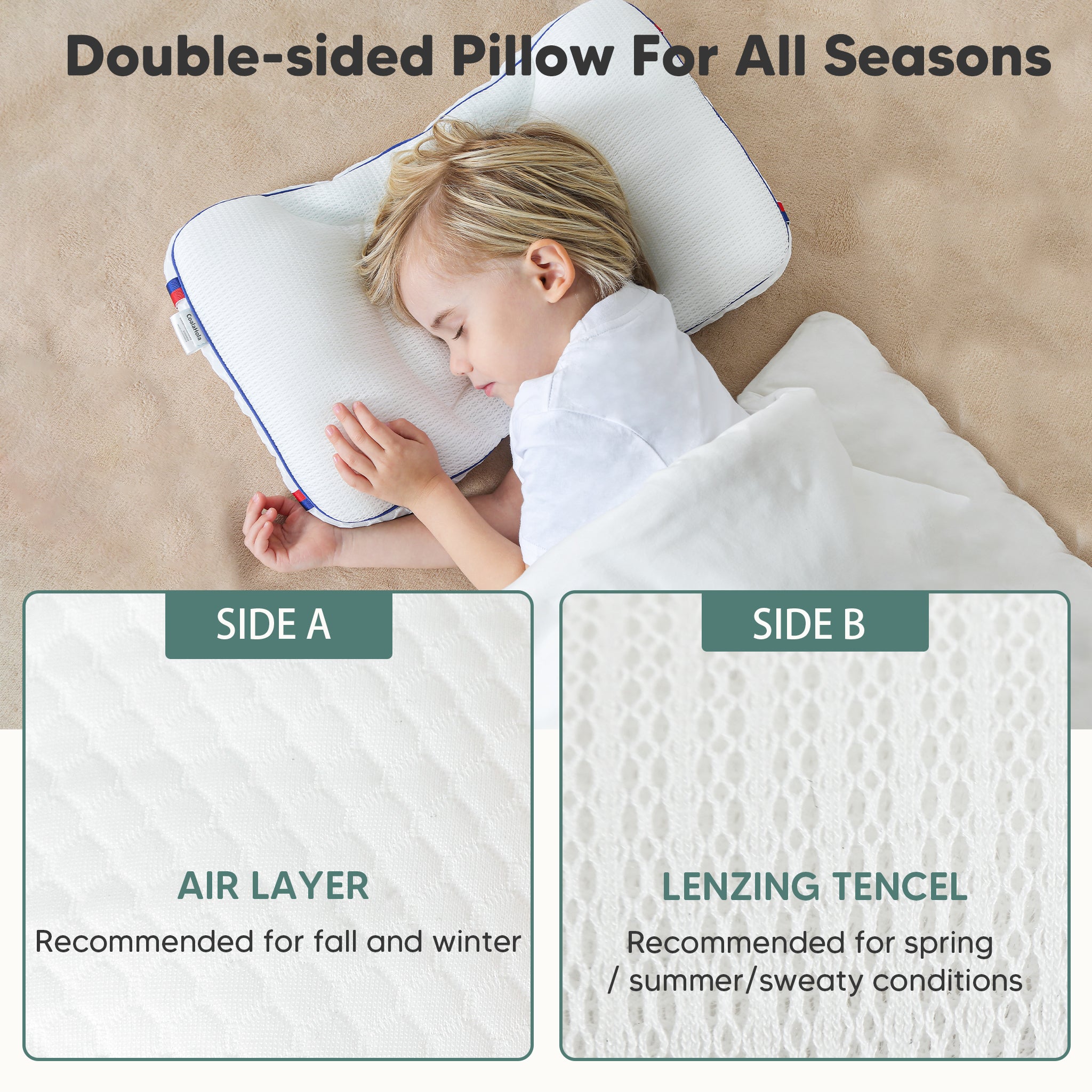 Pillow for Toddlers with Neck Issues,Ergonomic Pillow for Toddler Neck Pain,Toddler Neck Pain Relief Pillow,Hypoallergenic Toddler Neck Pillow,Pediatric Cervical Pillow for Toddlers