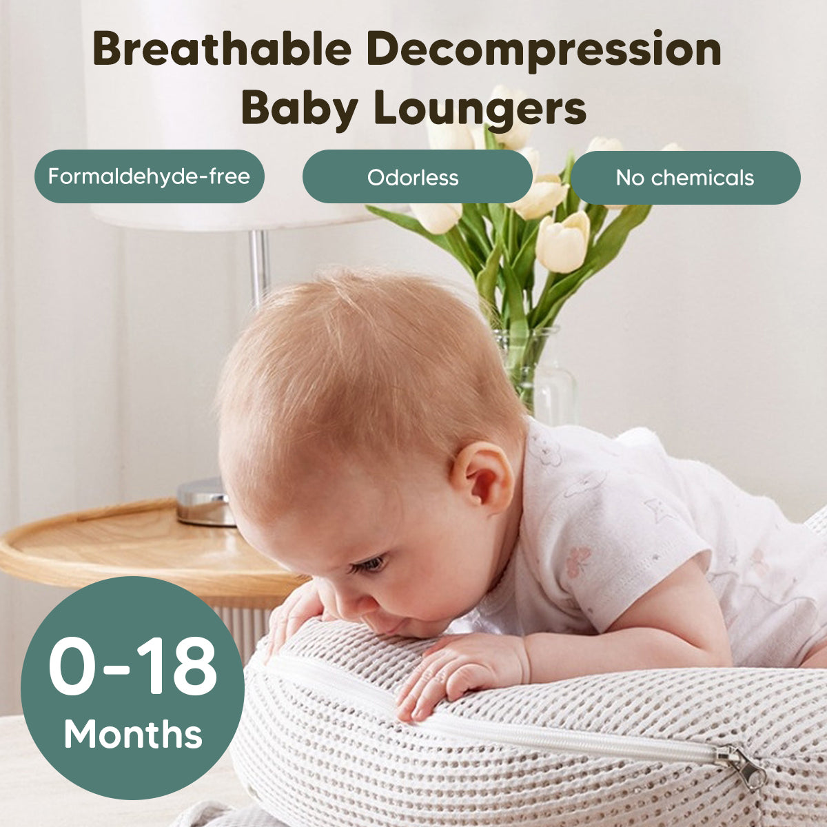 Portable Baby Lounger，Travel-Friendly Infant Sleeper，Cozy and Comfortable Nest Bed，Multi-Function Baby Resting Pod，Foldable Baby Sleep Solution