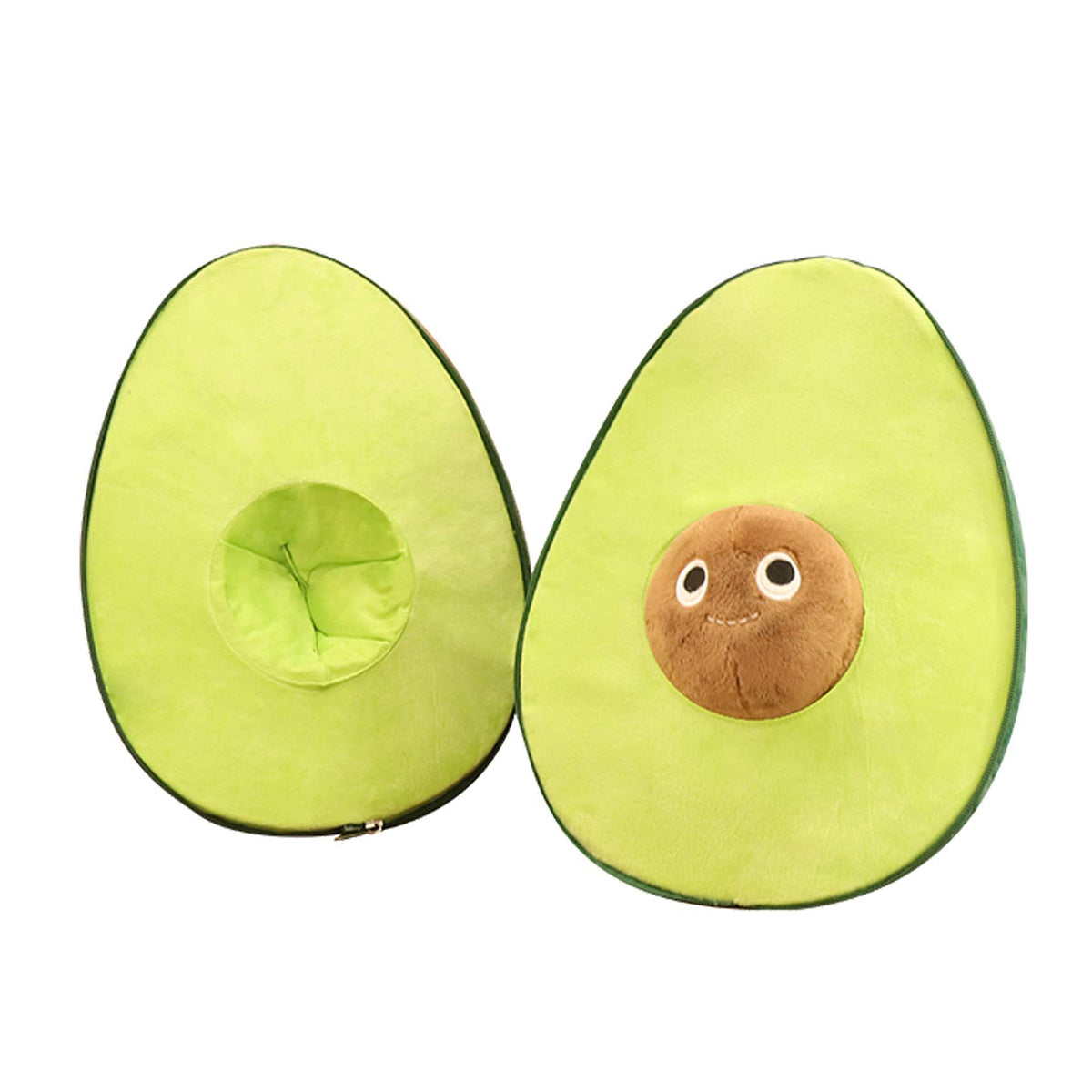 Cuttable Avocado Plush Toy，Interactive Avocado Stuffed Toy，Soft and Sliceable Plush Avocado，Playful Cut-and-Play Avocado，Adorable Plush Food Toy