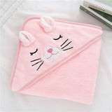 Hooded Swaddling Towel，Baby Hooded Bath Wrap，Infant Swaddle and Dry Towel，Hooded Newborn Bath Blanket，Soft and Absorbent Baby Towel