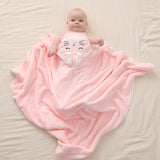 Hooded Swaddling Towel，Baby Hooded Bath Wrap，Infant Swaddle and Dry Towel，Hooded Newborn Bath Blanket，Soft and Absorbent Baby Towel