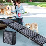Furggis 67" Foldable Dog Ramps Large Dogs, Dog Car Ramp with Non-Slip Rug Surface, Pet Ramp Stairs Portable,Dog Steps for Medium & Large Dogs Up to 220 LBS Get Into a Car, SUV & Truck