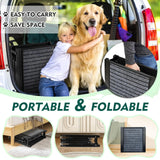 Furggis 67" Foldable Dog Ramps Large Dogs, Dog Car Ramp with Non-Slip Rug Surface, Pet Ramp Stairs Portable,Dog Steps for Medium & Large Dogs Up to 220 LBS Get Into a Car, SUV & Truck