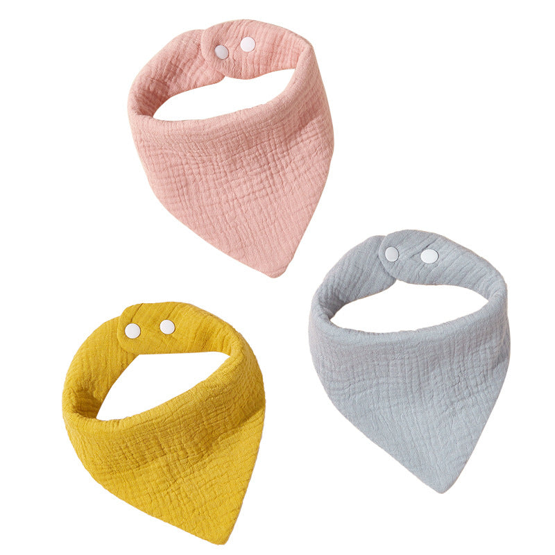 Newborn Solid Color Drool Towel Set，Baby Drool Bibs in Solid Colors，Set of 3 Infant Drool Towels，Colorful Baby Drool Solutions，Stylish Newborn Drool Accessories