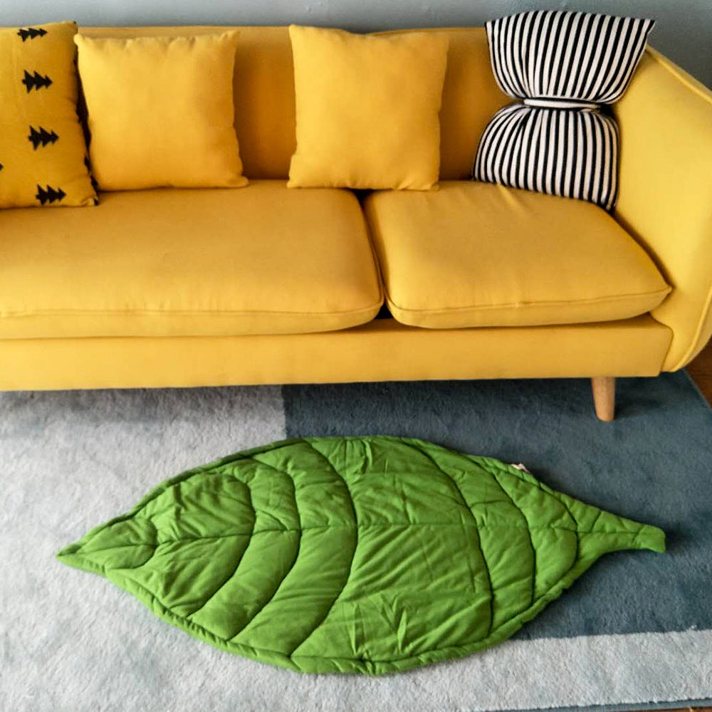 Baby Play Mat，Leaf-Shaped Play Mat，Soft and Safe Playtime，Sensory Development，Imaginative Play