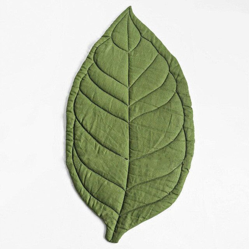 Baby Play Mat，Leaf-Shaped Play Mat，Soft and Safe Playtime，Sensory Development，Imaginative Play