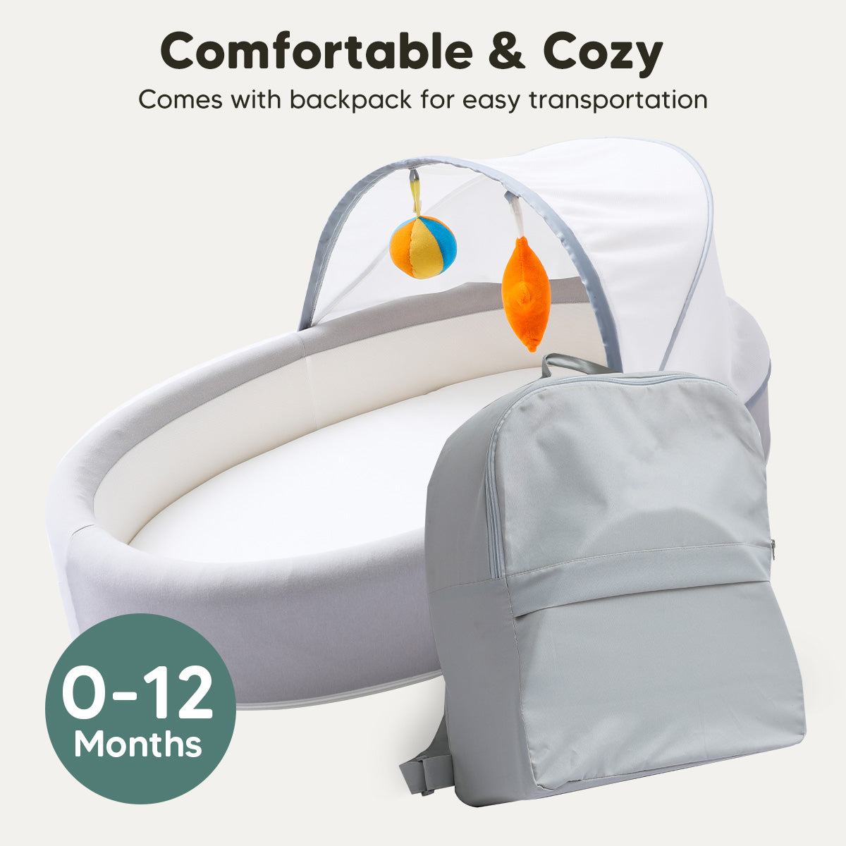 Travel baby soft nest bed, Portable baby nest bed, Baby travel bed, Soft baby nest, Portable infant sleeper