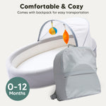 Travel baby soft nest bed, Portable baby nest bed, Baby travel bed, Soft baby nest, Portable infant sleeper