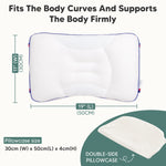 Pillow for Toddlers with Neck Issues，Ergonomic Pillow for Toddler Neck Pain，Toddler Neck Pain Relief Pillow，Hypoallergenic Toddler Neck Pillow，Pediatric Cervical Pillow for Toddlers
